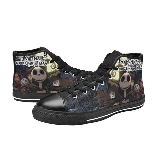 The Nightmare Before Christmas High Top Canvas Shoes, Jack And Friends Sneakers