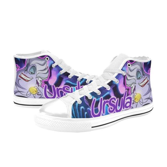 Ursula High Top Canvas Sneakers, Ursula Witch Sneakers
