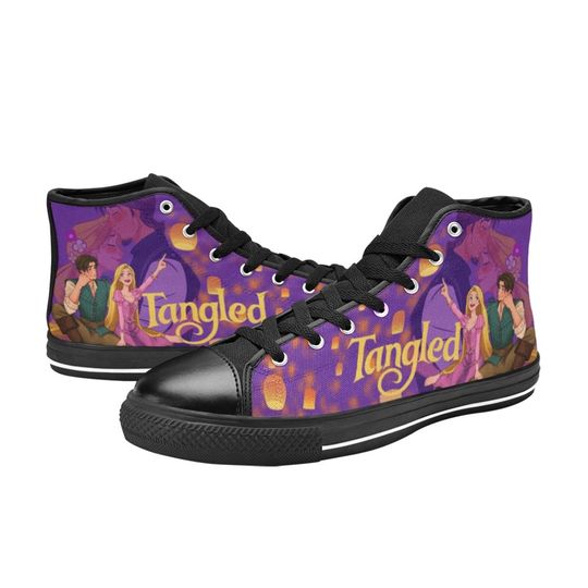 Rapunzel Tangled Inspired High Top Canvas Sneakers