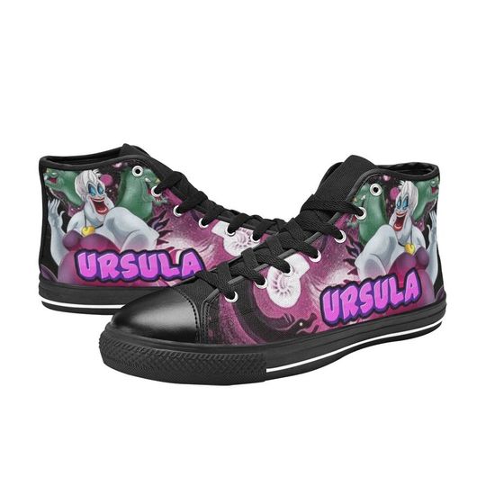 Ursula Inspired High Top Canvas Shoes
