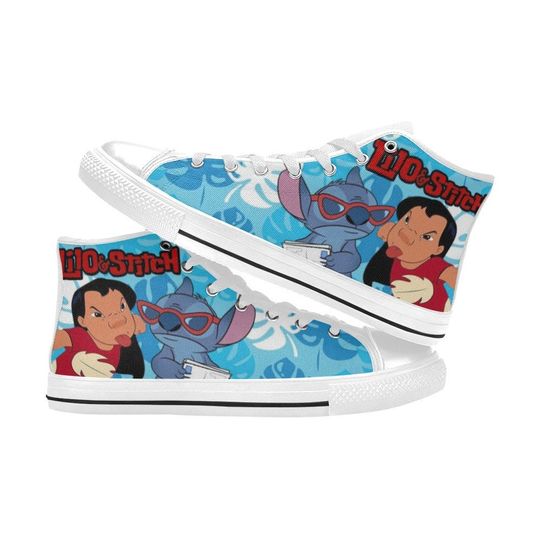 Lilo & Stitch Inspired High Top Canvas Shoes