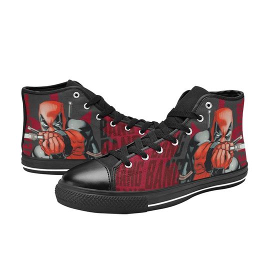 High Top Canvas Sneakers Deadpool