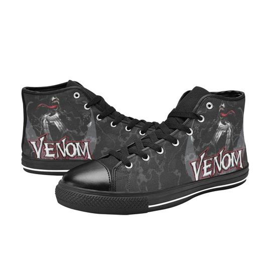 Venom High Top Sneakers, Unisex High Top Canvas Shoes