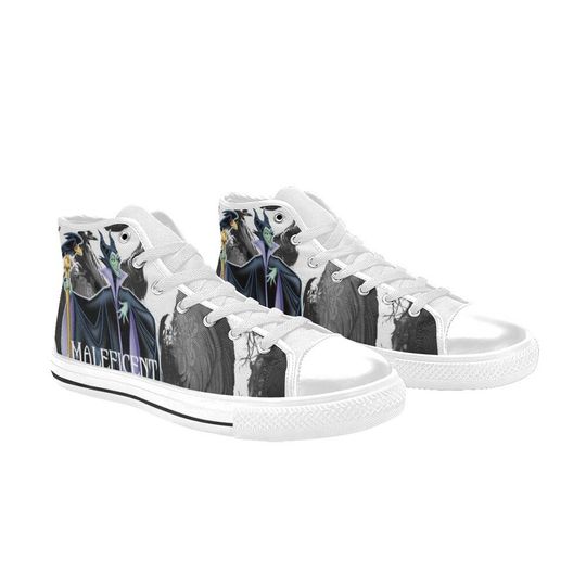 Maleficent High Top Sneakers, Maleficent Shoes