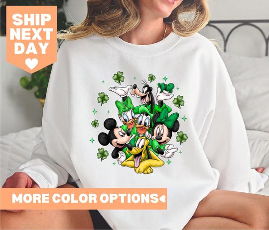 Disney St Patricks Day Shirt, Disney Lucky Shirt, Mickey And Friends St Paddys Shirt