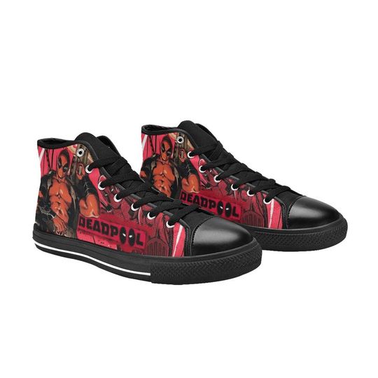Deadpool High top Sneakers, Deadpool Sneakers Shoes