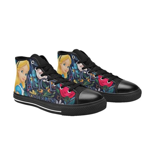 Cheshire Cat Alice in Wonderland High Top Sneakers