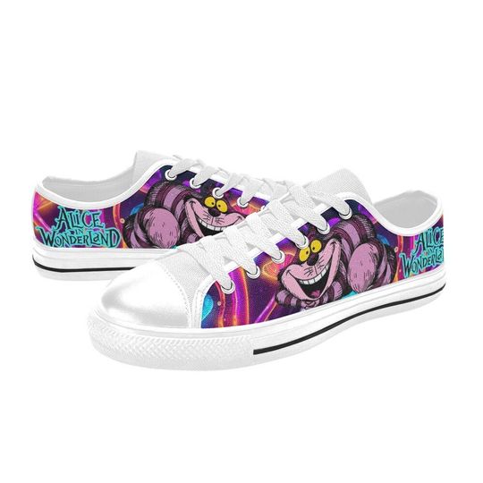Cheshire Cat Alice in Wonderland Low Top Sneakers
