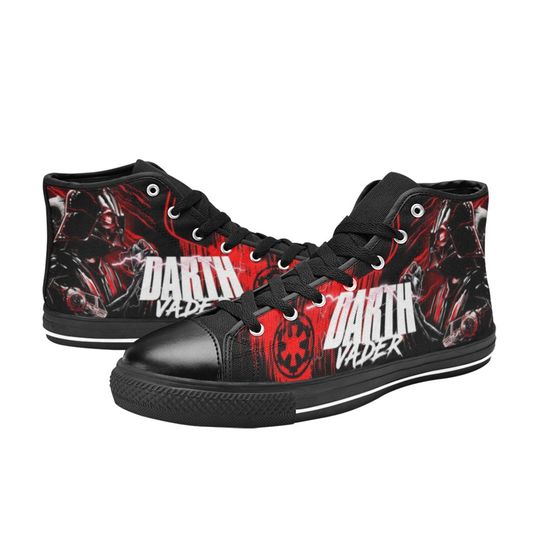 Darth Vader Canvas High Top Sneakers, Star Wars High Top Sneakers