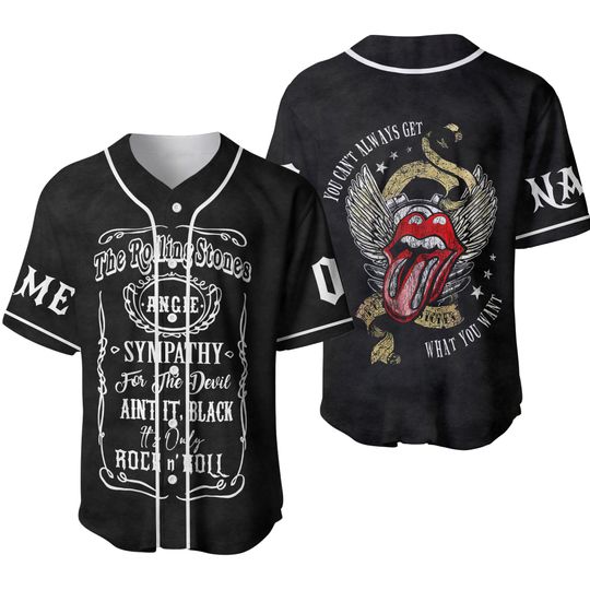 Personalized-The Rolling Stones Hackney Diamonds Tours 2024 Baseball Jersey
