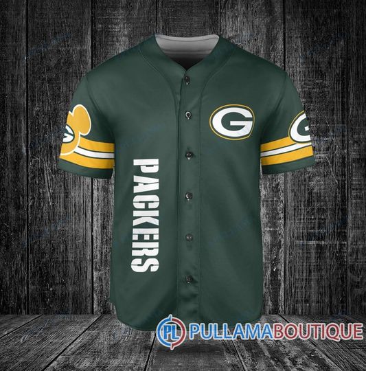 Green Bay Packers Baseball Jersey, Packers Baseball Jersey