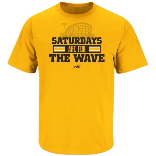 Saturdays Are For the Wave T-Shirt for Iowa College Football Fans
