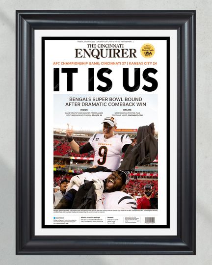 2022 Cincinnati Bengals It Is Us AFC Championship Game  (NO Framed) Poster
