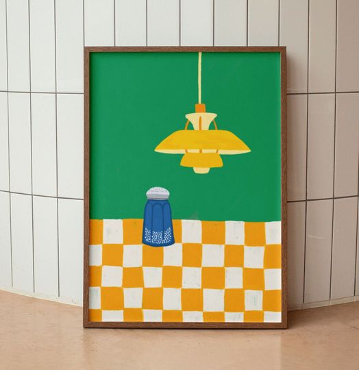 Salt And Light Retro Aesthetic Christian Wall Art, Matthew 5:13-16 Modern Bible Verse Art Colorful Biblical Scripture Art Retro Lamp Poster