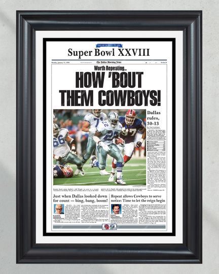 1994 Dallas Cowboys Super Bowl Champion (NO FRAMED) Poster