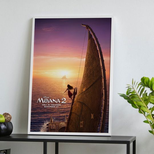 Discover Moana 2 Movie Poster, Classic Vintage Film Poster, Room Decor, Art Poster for Gift