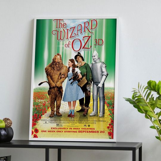 The Wizard of Oz (1939) Movie Poster, Classic Vintage Film Poster, Room Decor, Art Poster for Gift