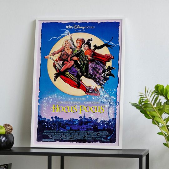 Hocus Pocus (1993) Movie Poster, Classic Vintage Film Poster, Room Decor, Art Poster for Gift