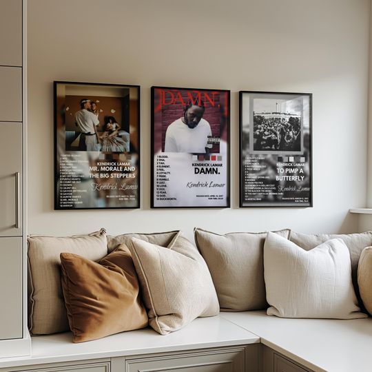 Kendrick Lamar Digital Poster  Album Art Prints of Mr. Morale, DAMN, To Pimp a Butterfly - Home Wall Decor Gift for rap fans gift