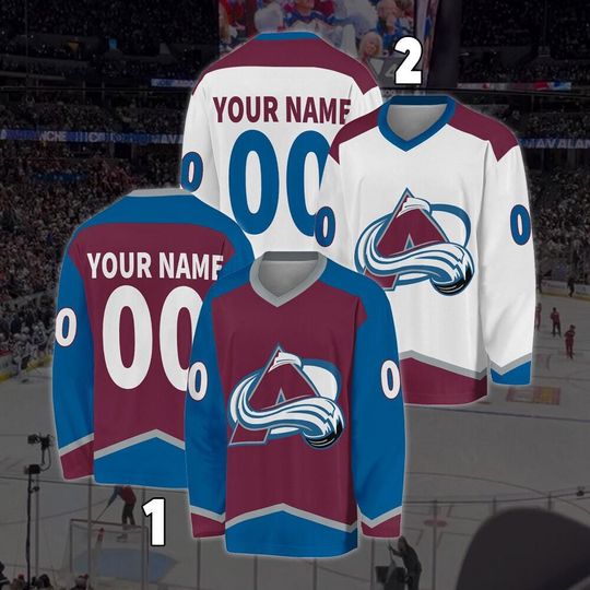 Personalized Colorado Avalanche Hockey Jersey, Jersey For Men With Your Team Name, Fan Hockey Jersey