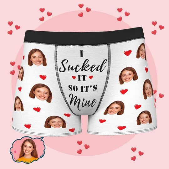 Personalized Face Boxers for Husband, Valentine Gift for Men, Custom Wedding Gift for Bridegroom, Boxer with Face, Popular Anniversary Gift