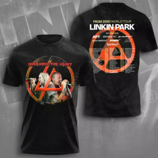 Linkin Park 2025 Tour 3D T-Shirt, Unisex All Size, Gift For Men And Women
