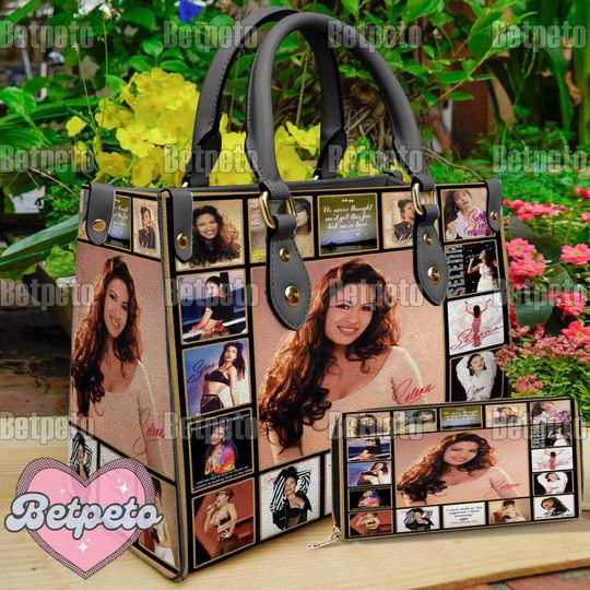 Selena Quintanilla Christmas Leather Handbag,  Crossbody Bag, Top Handle Bag, Christmas Gift, No Wallet