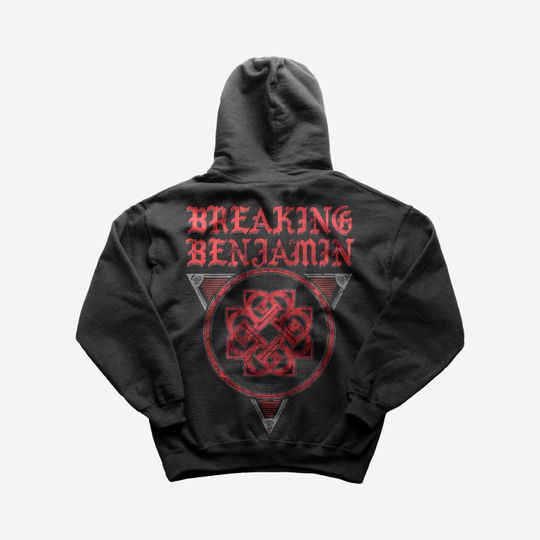 Breaking Benjamin Hoodie - Rock Music Hooded Sweatshirt - Breaking Benjamin Merch - Unisex Pullover Hoodie