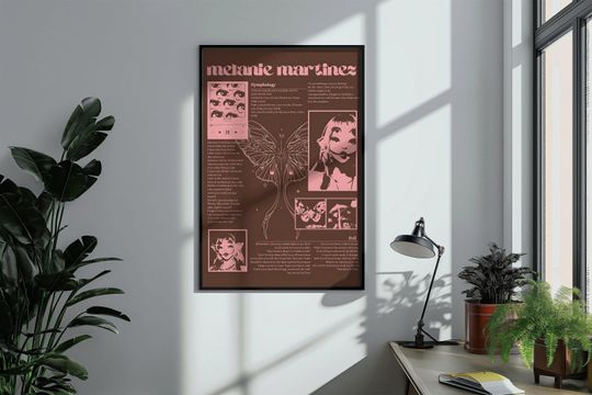 Melanie Martinez Poster | Crybaby Poster | Aesthetic Wall Art for Bedroom or Living Room | Music Album Art Print | Trendy Home Decor