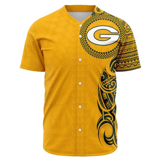 Green Bay Packers Baseball Jersey, Packers Baseball Jersey