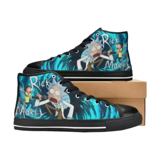 Rick and Rickandmorty High Top Shoes, Rick and Rickandmorty Sneakers