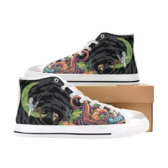 Rick and Rickandmorty Sneakers, Rick and Rickandmorty High Top Shoes