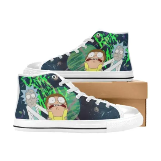 Rick And Rickandmorty High Top Canvas Men Shoes