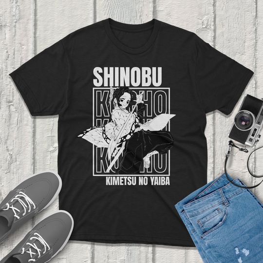 Shinobu Kocho Kimetsu no Yaiba demon T-Shirt | Vintage Streetwear | Merchandise Perfect for Anime Fans shirt
