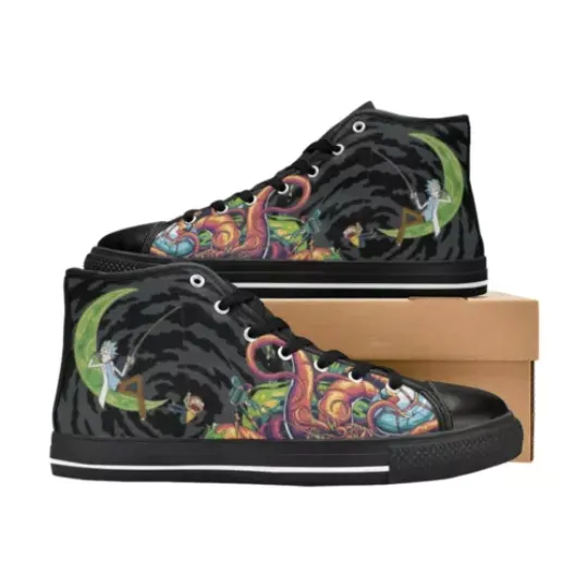 Rick And Rickandmorty High Tops Sneaker Canvas Shoes