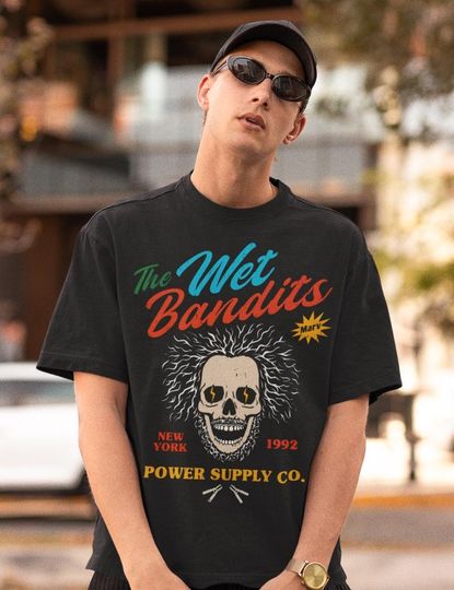 Wet Bandits Power Suppy Co. Shirt-Home Alone Tshirt,Home Alone Christmas Shirt,Christmas Movie Shirt,Kevin Mccallister