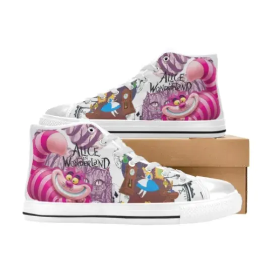 Alice In Wonderland Shoes Sneakers Canvas Shoes High Top