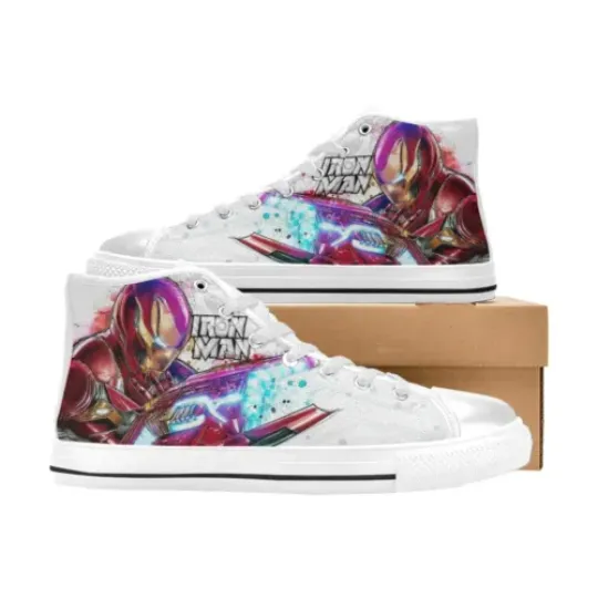 Iron Man High Top Shoes Sneakers Canvas Shoes