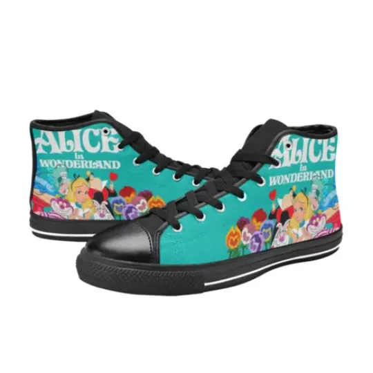 Alice In Wonderland Sneakers Canvas Shoes High Top