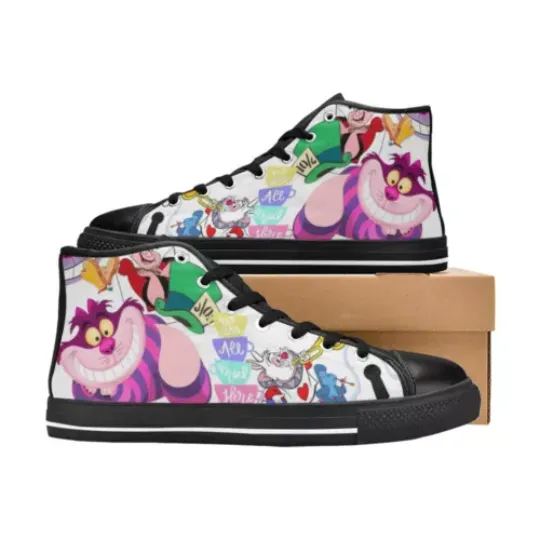 Alice In Wonderland Shoes Sneakers Canvas Shoes High Top