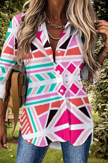 Abstract Women's Blouse | International Women's Day Gift | Gift For Girlfriends/Wife/Mother/Granfmom