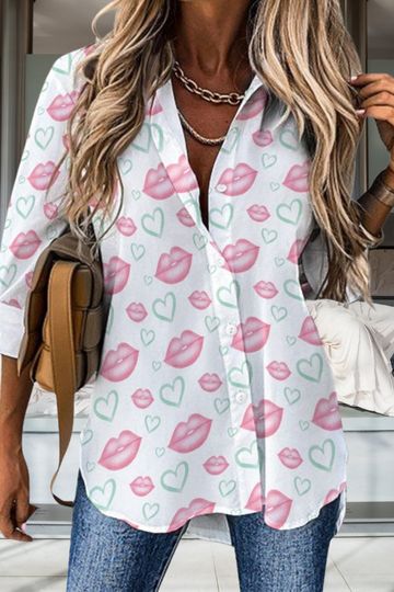 Women's irregular hem Blouse | International Women's Day Gift | Gift For Girlfriends/Wife/Mother/Granfmom