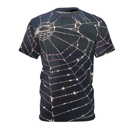 Spiderweb T-Shirt, Gothic T-Shirt, Emo Spiderweb Punk Rocker T-Shirt