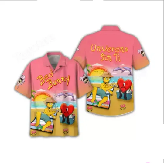 Bad Bunny Un Verano Sin Ti Album Hawaiian Shirt