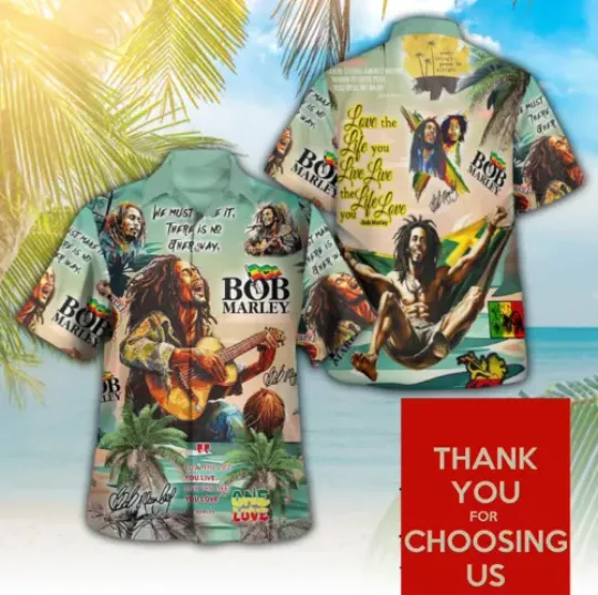 Bob Marley 3D Hawaii Shirt, Bob Marley Shirt, Hawaiian Shirt