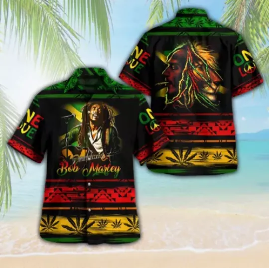Bob Marley 3D Hawaii Shirt, Bob Marley Shirt, Hawaiian Shirt, Summer Gift For Fan