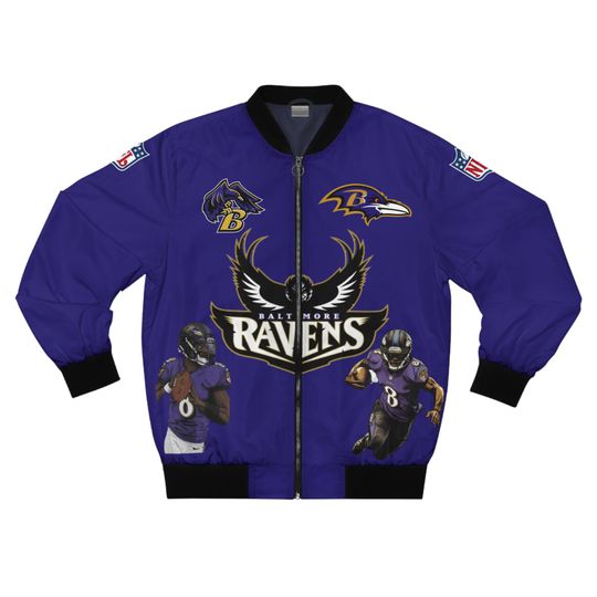 Lamar Jackson Baltimore Ravens football Sideline Bomber Jacket