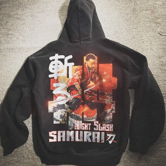 Steph Curry Hoodie, Vintage Golden State Basketball T-Shirt, Japan Ukiyo-e Style Sweatshirt, Basketball Gift, Retro Japanese Samurai Design