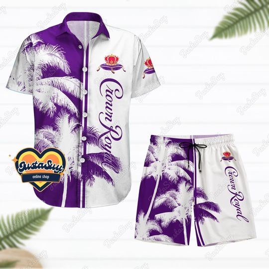 Crown Royal Hawaiian Shirt, Crown Royal Shorts, Crown Royal Shirt, Crown Royal Summer Shirts, Crown Royal Gift, Aloha Shirt Men