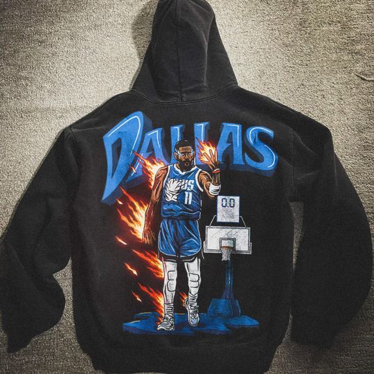 Vintage Dallas Basketball Kyrie Irving T-Shirt, Kyrie Irving Hoodie, Dallas Tee, Basketball T-Shirt, Streetwear Style Crewneck Sweatshirt